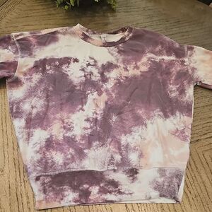 Tie-Dye Purple Sweatshirt Size S Z By Zelle